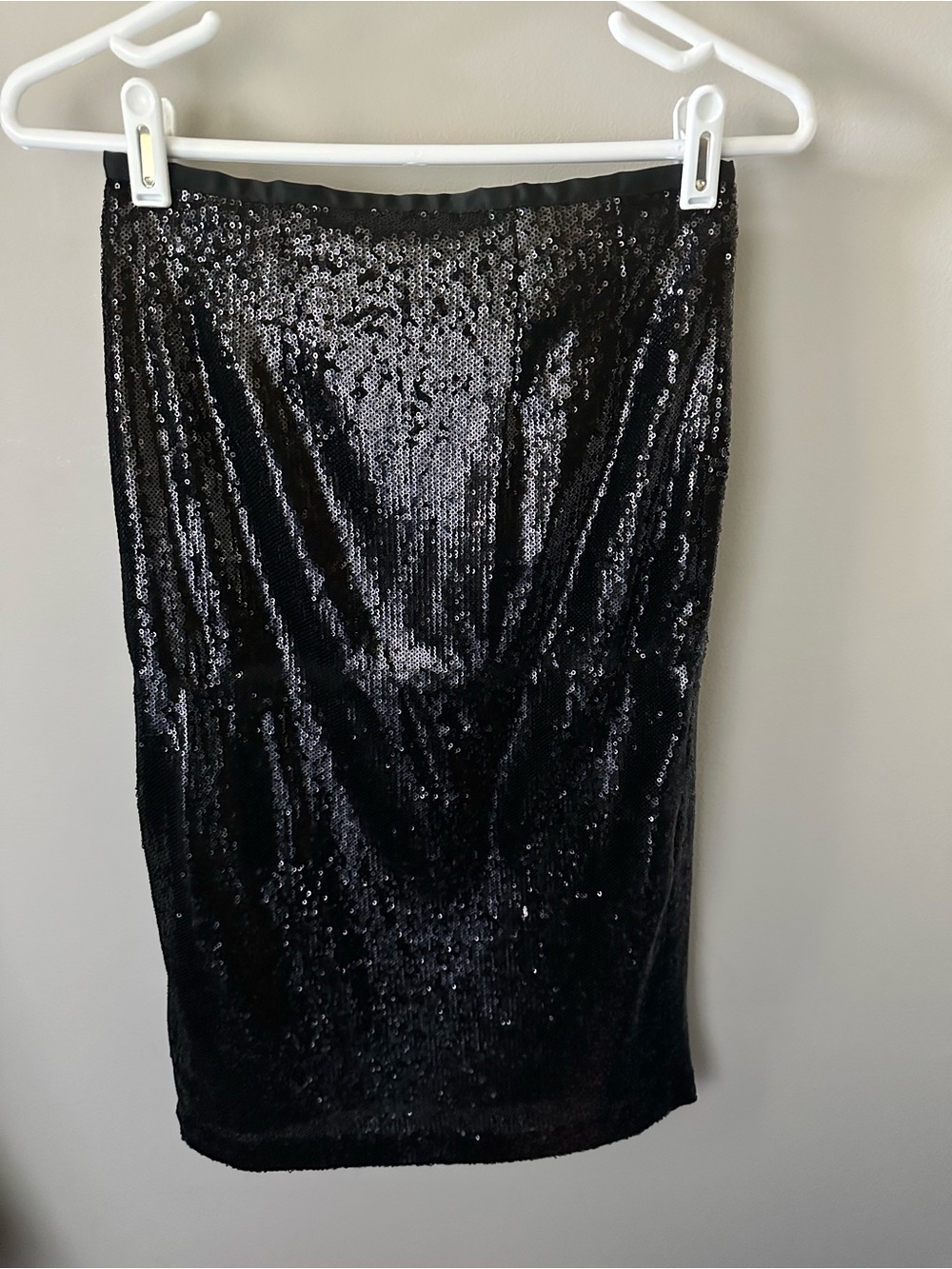 BB Dakota Black Sequin Pencil Skirt - Women
